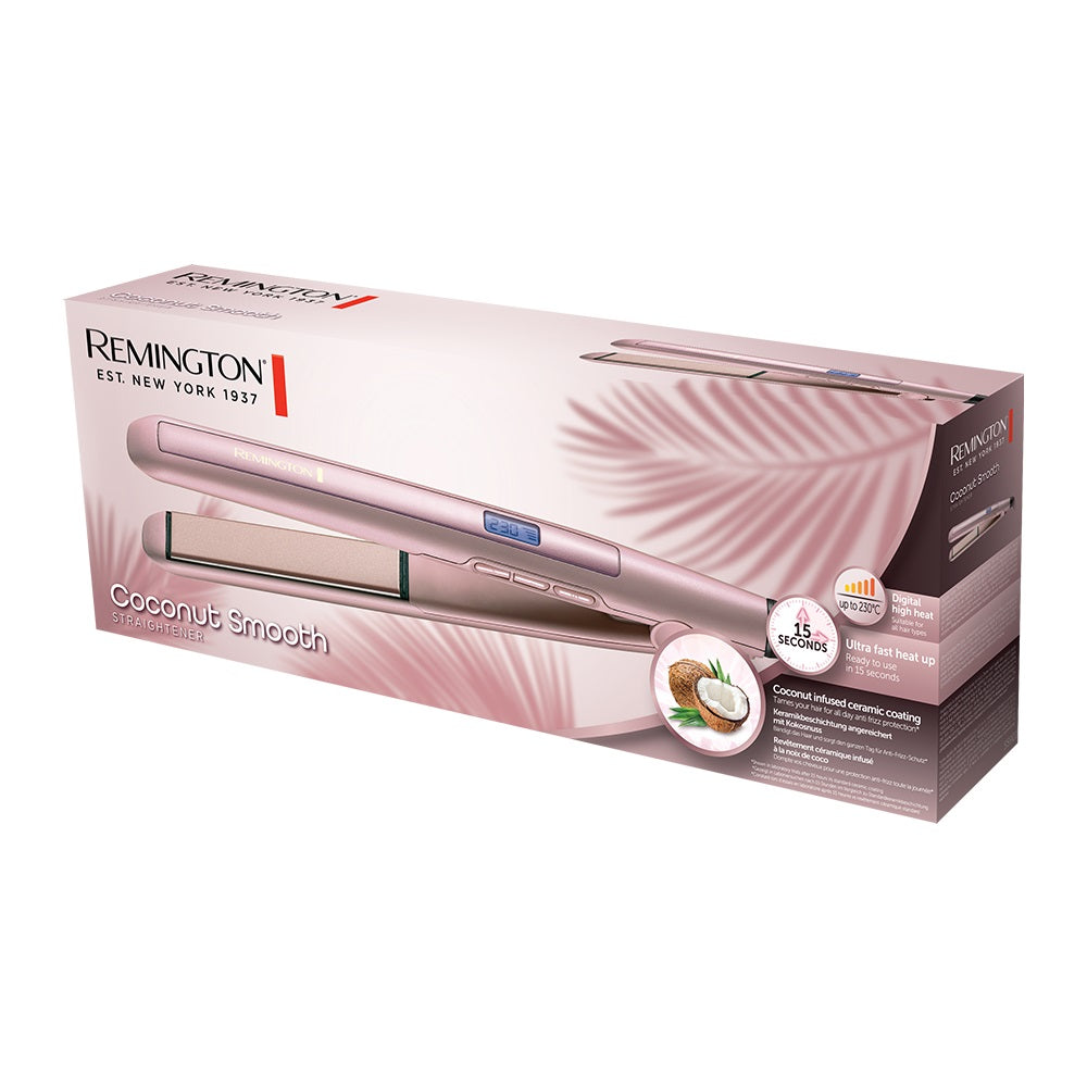 Plancha Coconut Smooth S5901 Remington – ABS Almacén de Belleza