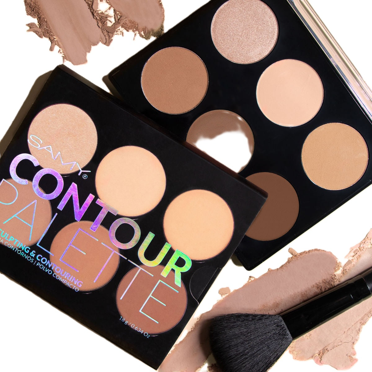 Paleta Para Contornos Compacta Samy X 18 G