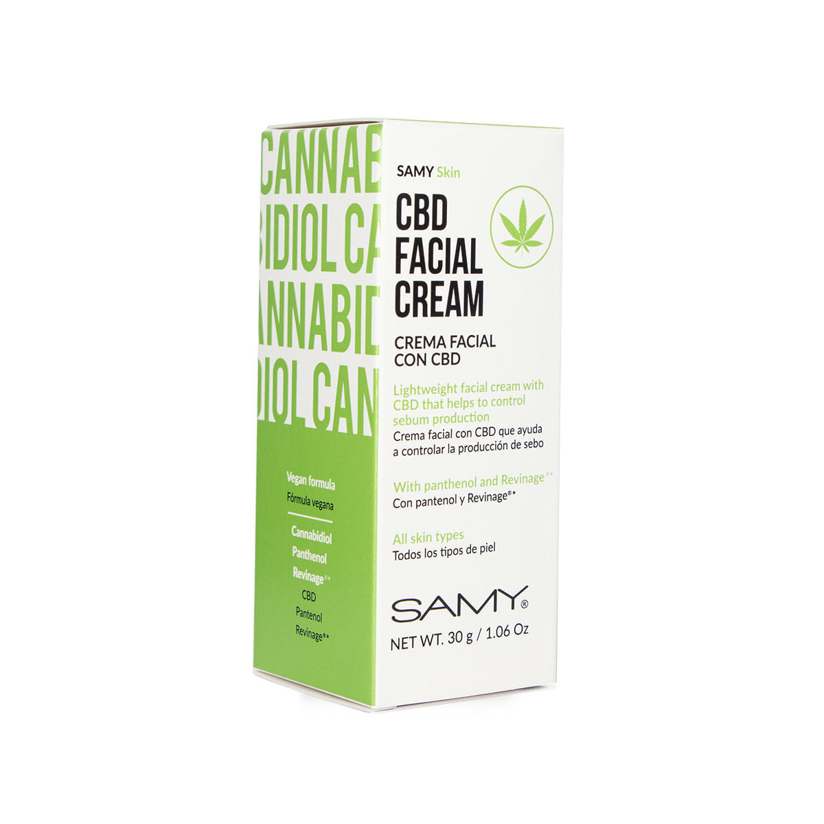 Crema Facial Con Cbd Samy X 30 mL