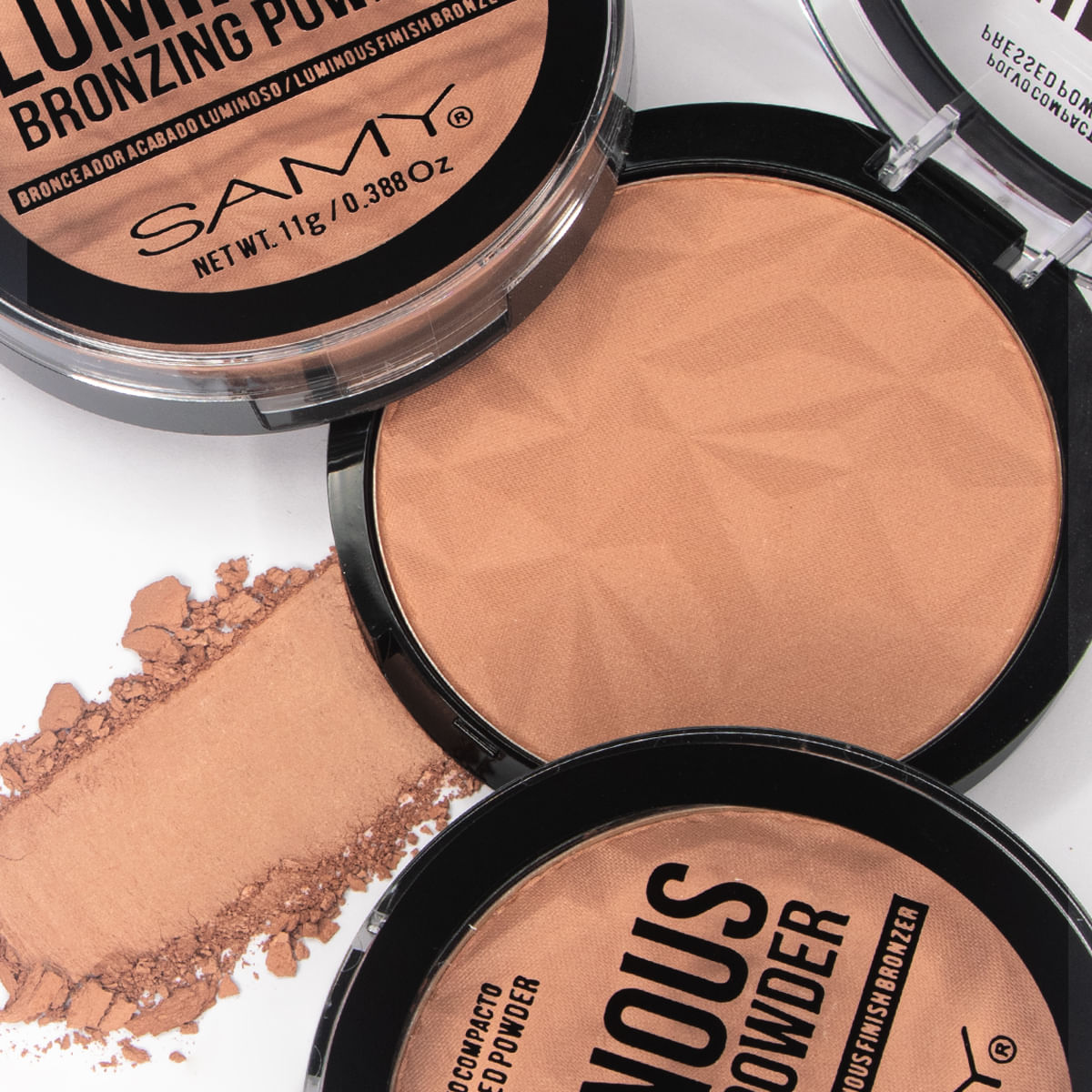 Polvo Compacto Bronceador Luminoso 01 Golden Touch Samy