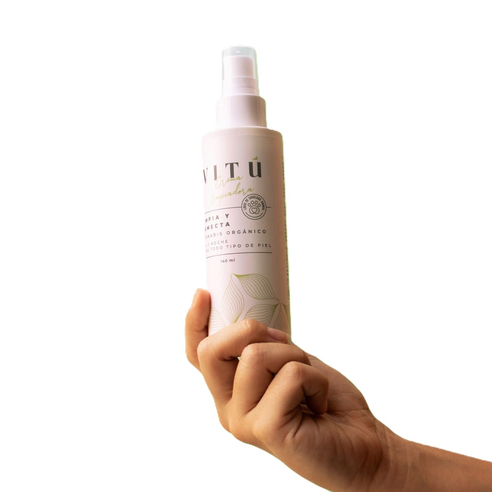 Crema Facial Vitú Limpiadora Cannabis X 140 mL