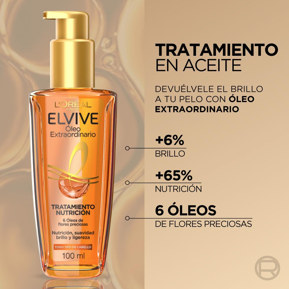 Aceite Óleo Extraordinario Elvive Loreal Paris X 100 mL