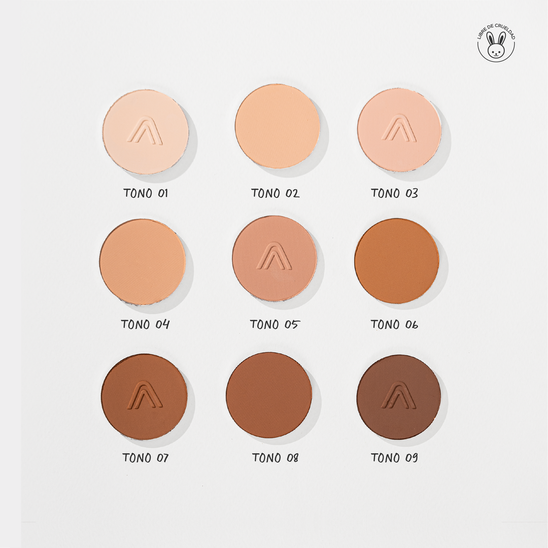 Paleta de Polvos Compactos Natural Touch Atenea