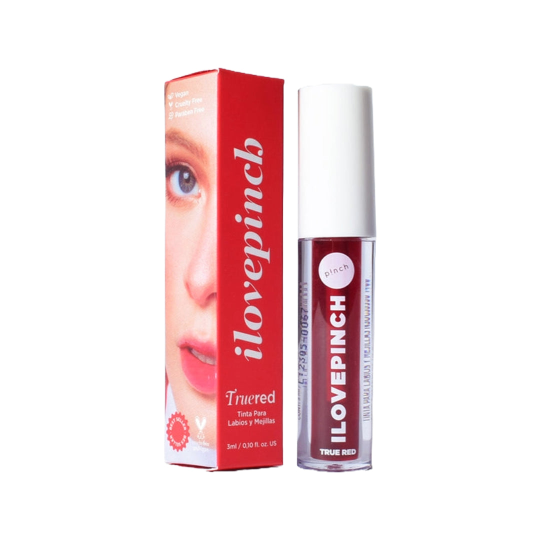 Tinta 2 En 1 Para Labios y Mejillas True Red ILovePinch - Pinch X 3 mL