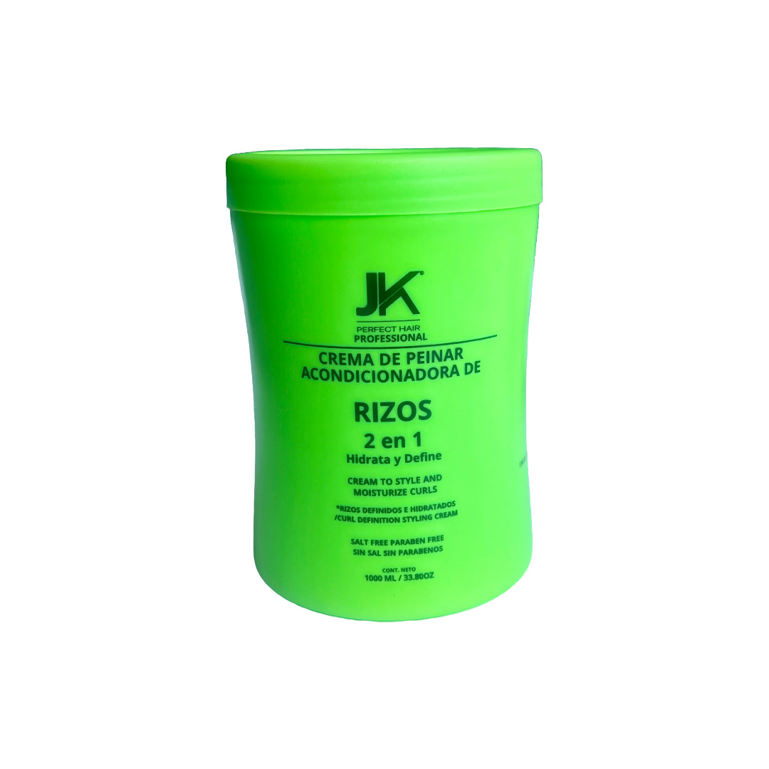 Crema De Peinar Acondicionadora De Rizos 2 En 1 JK