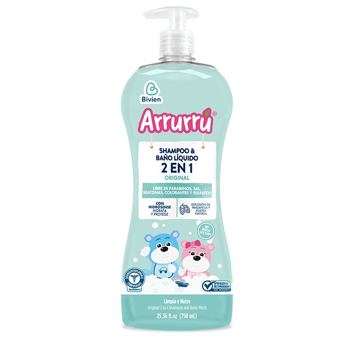 Shampoo & Baño Líquido 2 en 1 Original Arrurrú