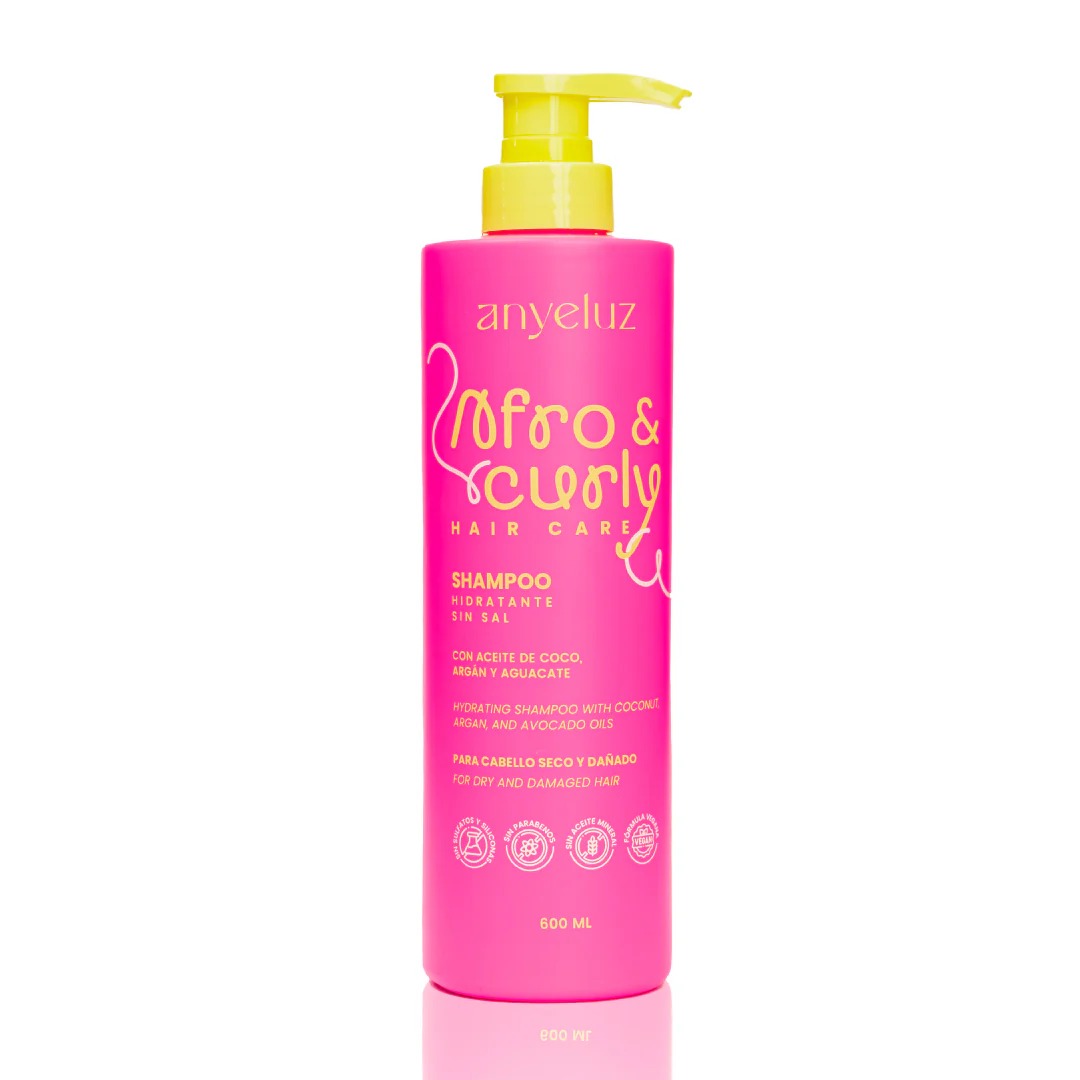Shampoo Hidratante Afro & Curly Anyeluz X 600 mL