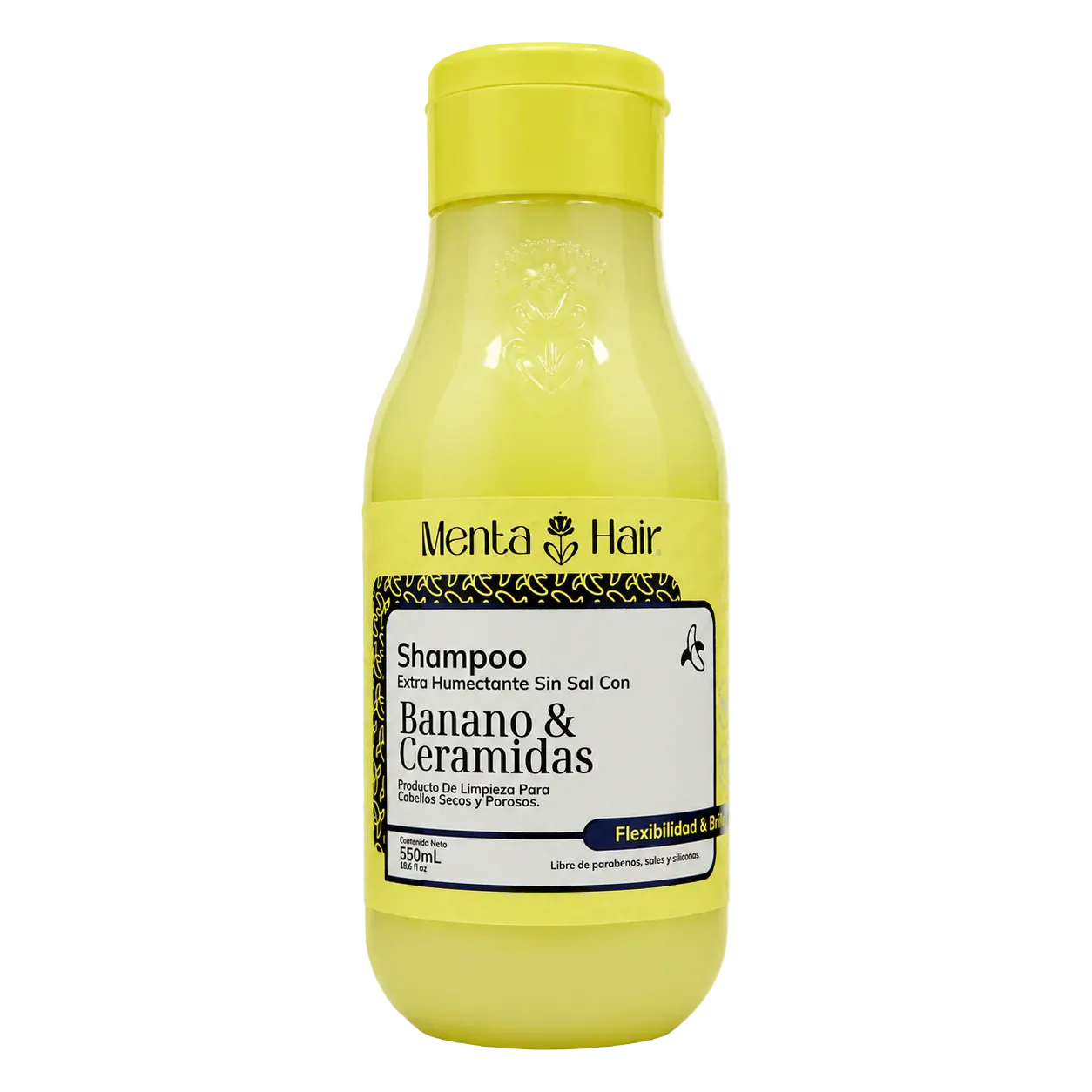 Shampoo Extra Humectante Banano y Ceramidas Menta Hair X 550 mL