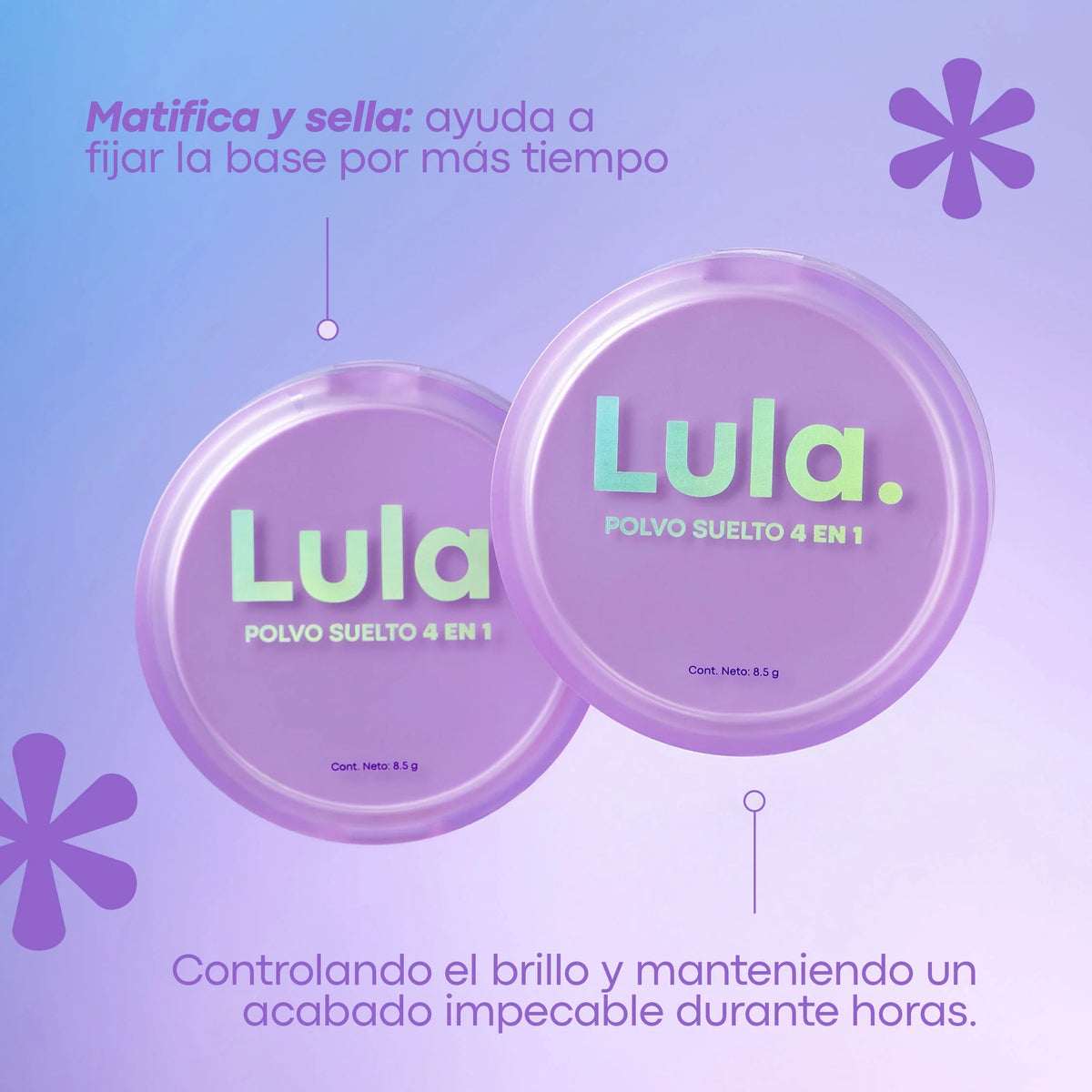 Polvo Suelto 4 Tonos Lula X 8.5 Gr