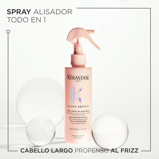 Spray Todo en 1 Gloss Absolu Anti-Frizz Glaze Milk Kerastase X 190 mL