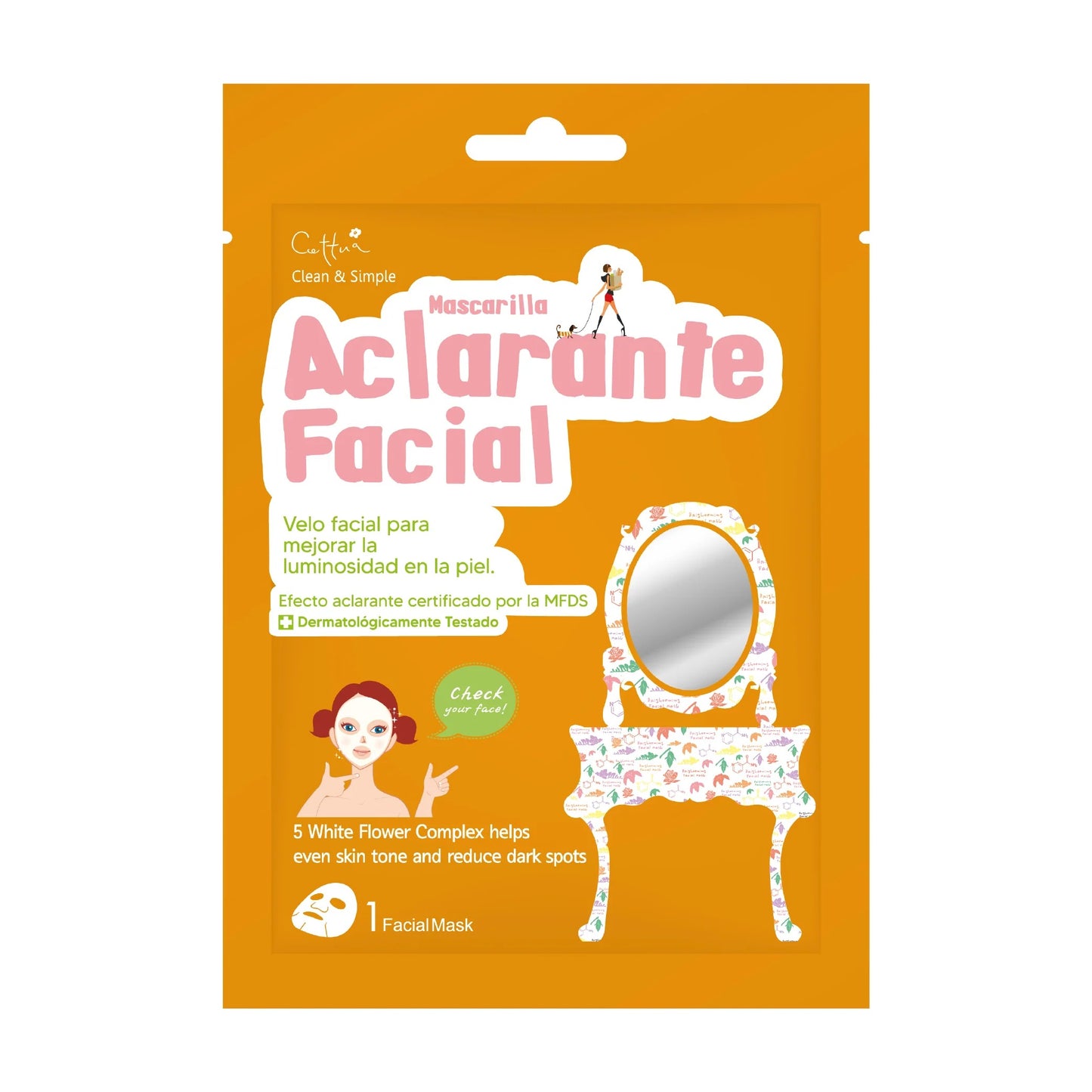 Mascarilla Aclarante Facial Cettua X 1 Und