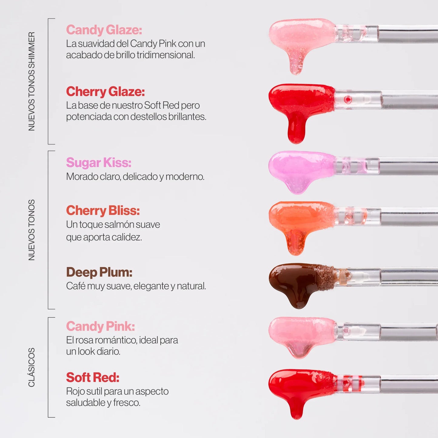 Lip Oil Shimmer Colletion Atenea X 5 mL