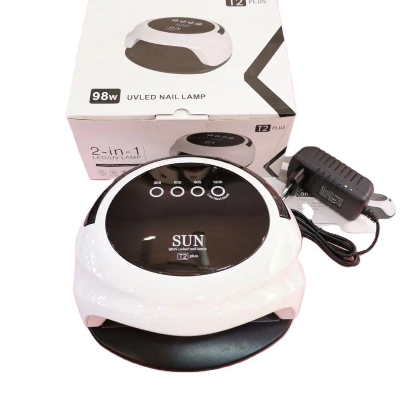 Lampara Uv Led Uñas T2 plus 98W Secado Profesional Sun