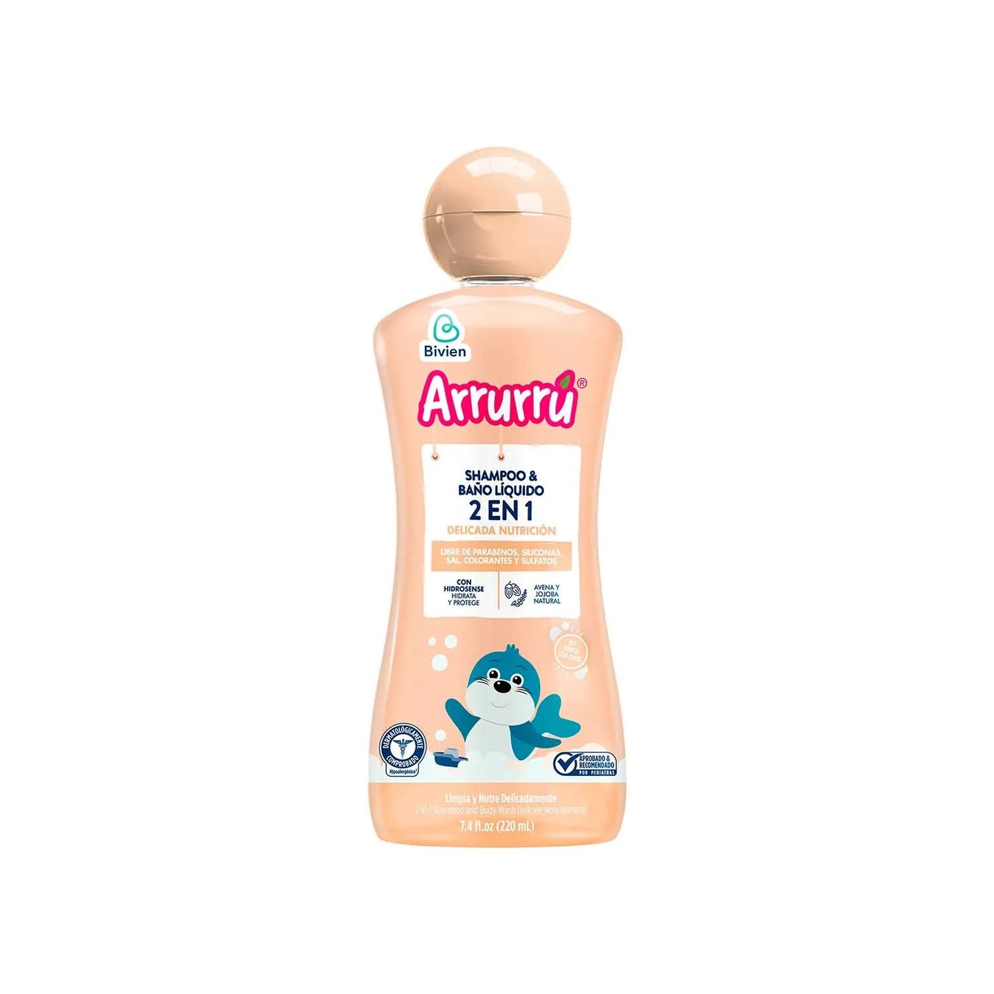 Shampoo & Baño Líquido 2 en 1 Delicada Nutrición Arrurrú