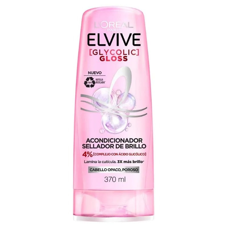 Acondicionador Glycolic Gloss Loreal Paris X 370 mL