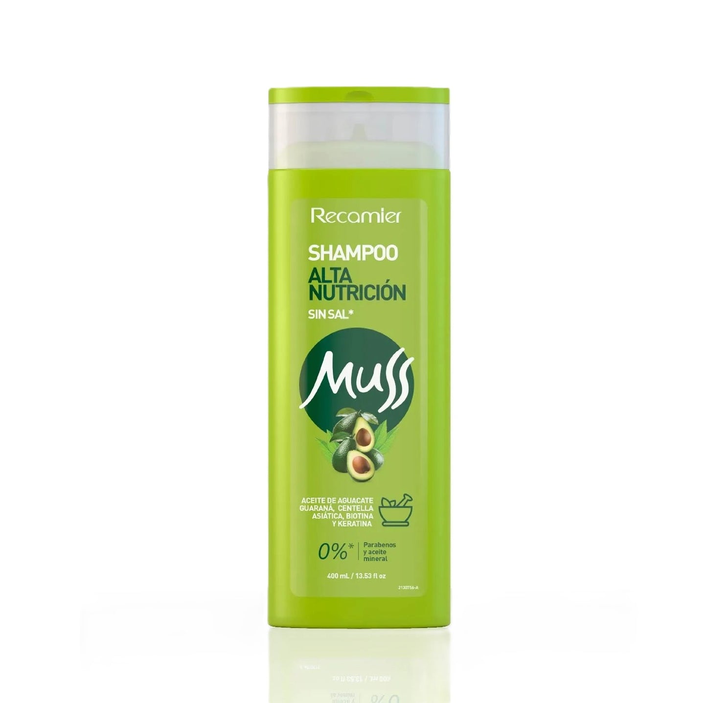 Shampoo Alta Nutrición Muss Recamier X 400 mL