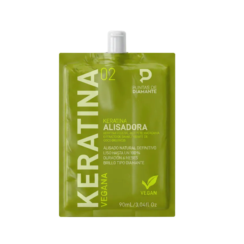 Keratina Alisadora Vegana Sachet Puntas De Diamante X 90 mL