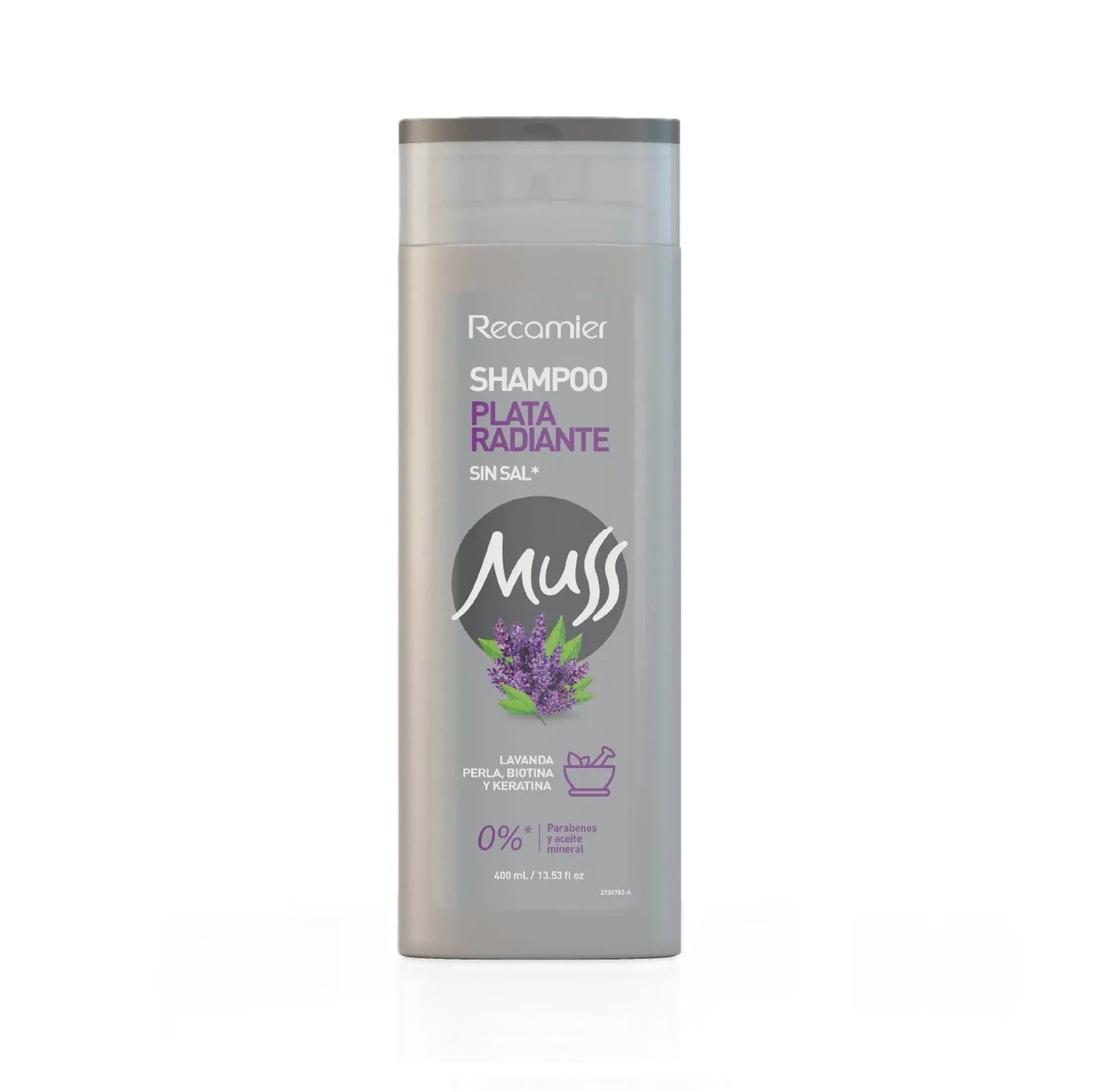 Shampoo Plata Radiante Muss Recamier X 400 mL