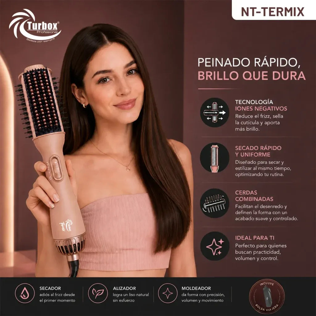 Cepillo Secador Iónico NT Termix Turbox