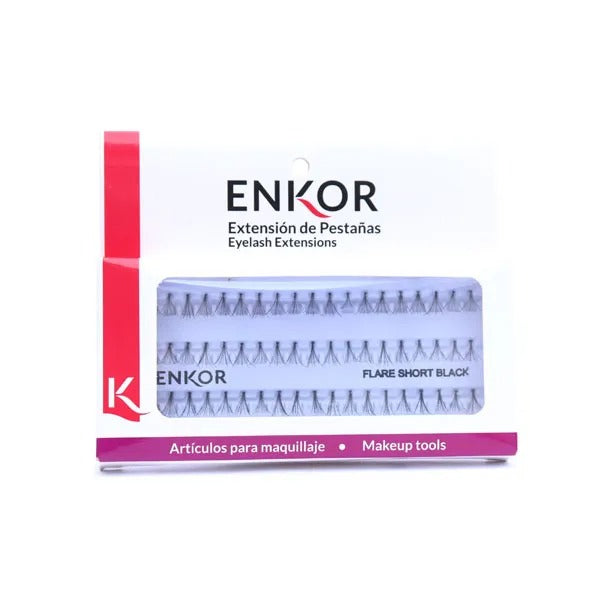 Pestañas Enkor Flare Short Black