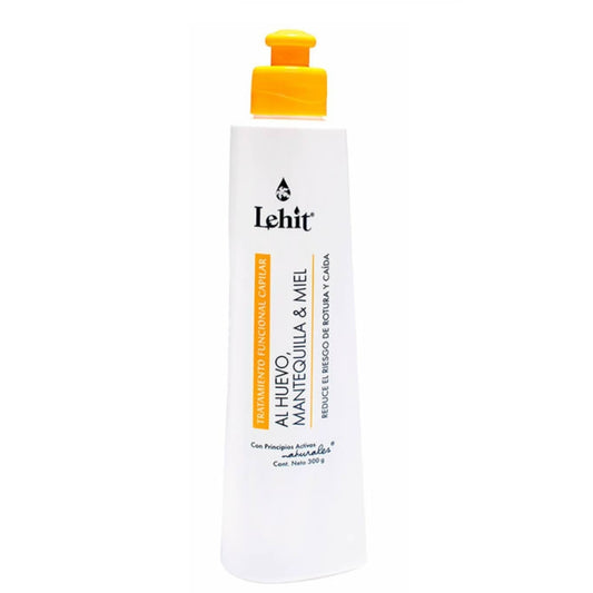 Tratamiento Capilar Al Huevo, Mantequilla Y Miel Lehit X 300 mL