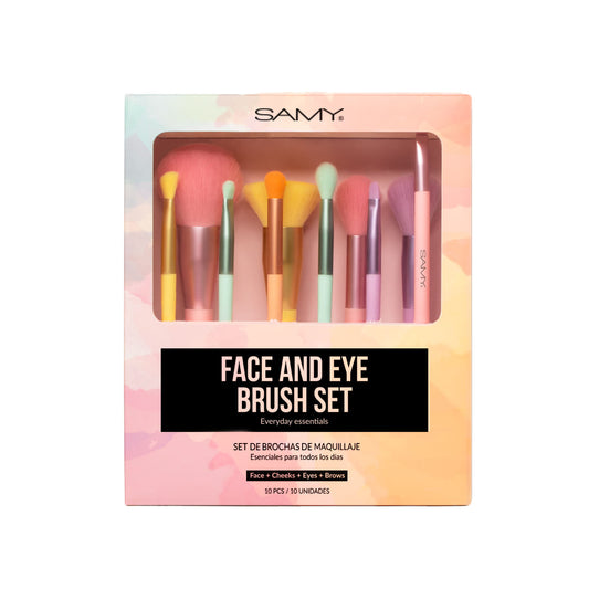 Set de brochas x 10 und Rainbow Collection Samy