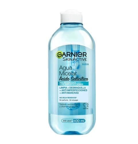 Agua Micelar Acido Salicílico Garnier X 400 mL