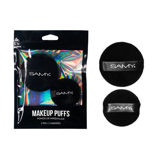 Pomos De Maquillaje Redondos Samy X 2 Und