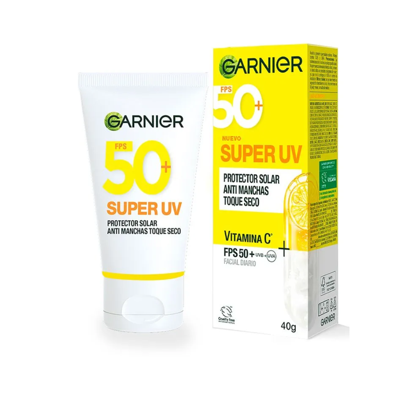 Protector Solar Anti-Manchas Toque Seco Garnier X 40 mL