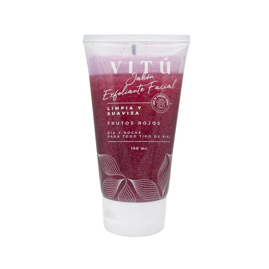 Jabón Exfoliante Facial Frutos Rojos Vitú X 150 mL