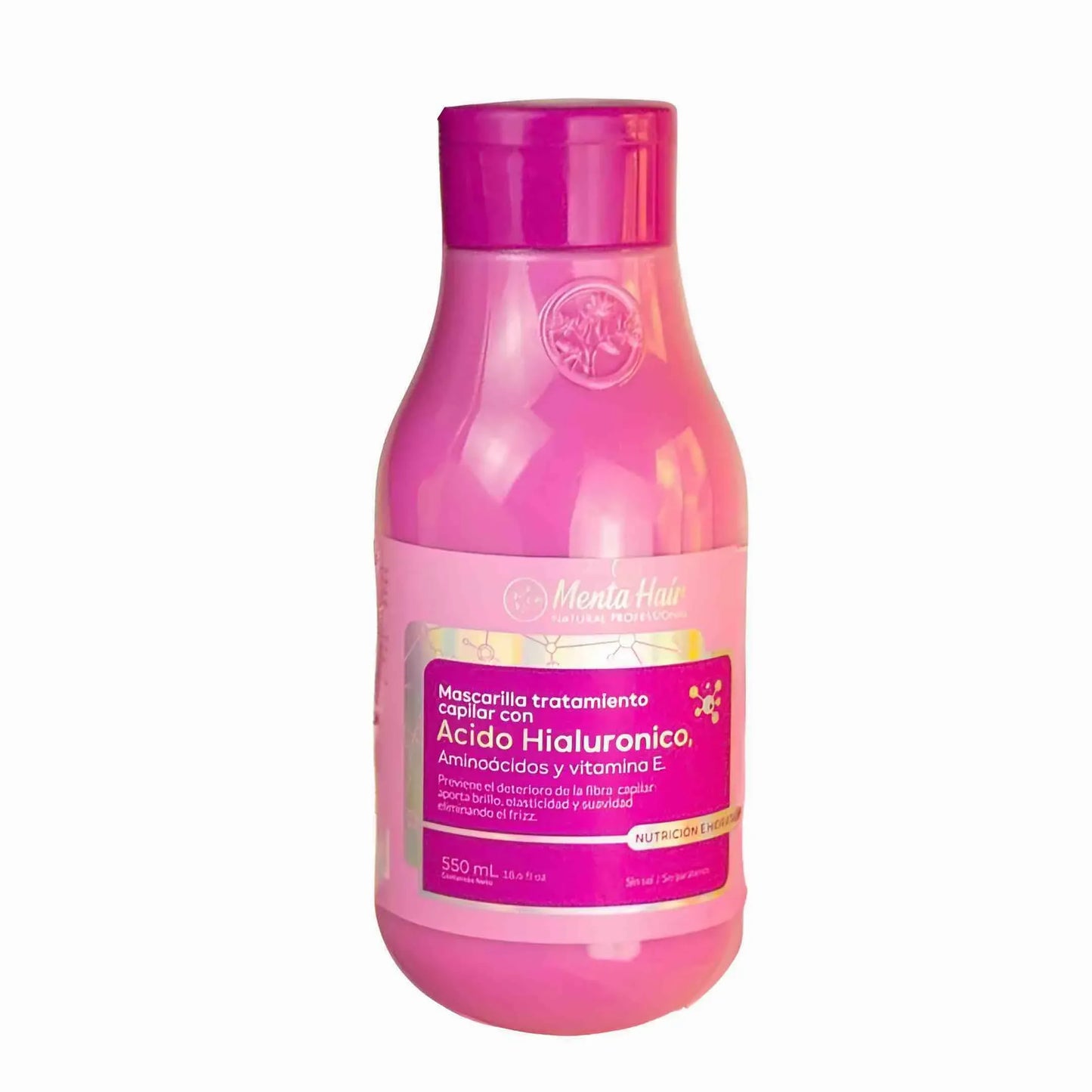 Mascarilla Tratamiento Capilar Con Acido Hialurónico Menta Hair X 550 mL