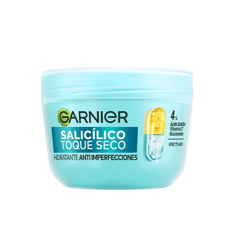 Crema Hidratante Ácido Salicilico Toque Seco Garnier X 85 Gr