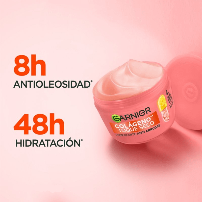 Crema Hidratante Toque Seco Colágeno Garnier X 85 Gr