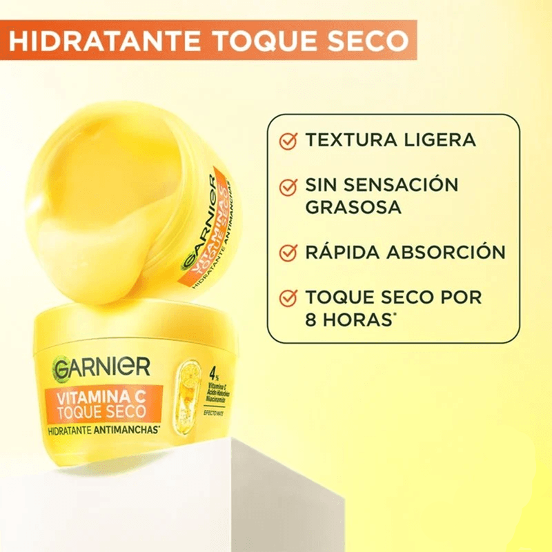 Crema Hidratante Vitamina C Toque Seco Garnier X 85 Gr