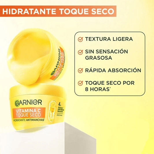Crema Hidratante Vitamina C Toque Seco Garnier X 85 Gr