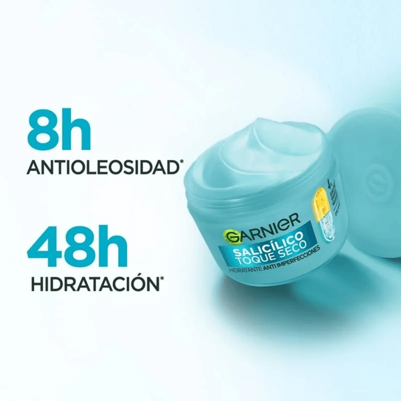Crema Hidratante Ácido Salicilico Toque Seco Garnier X 85 Gr