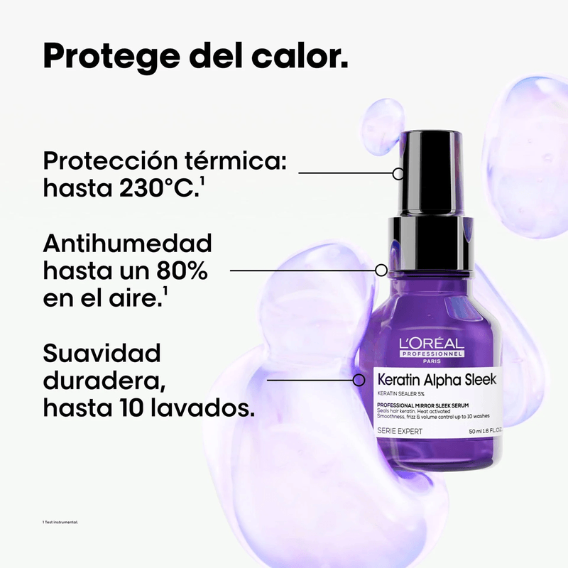 Serum Keratin Alpha Sleek Serie Expert L'oreal Professionel X 50 mL