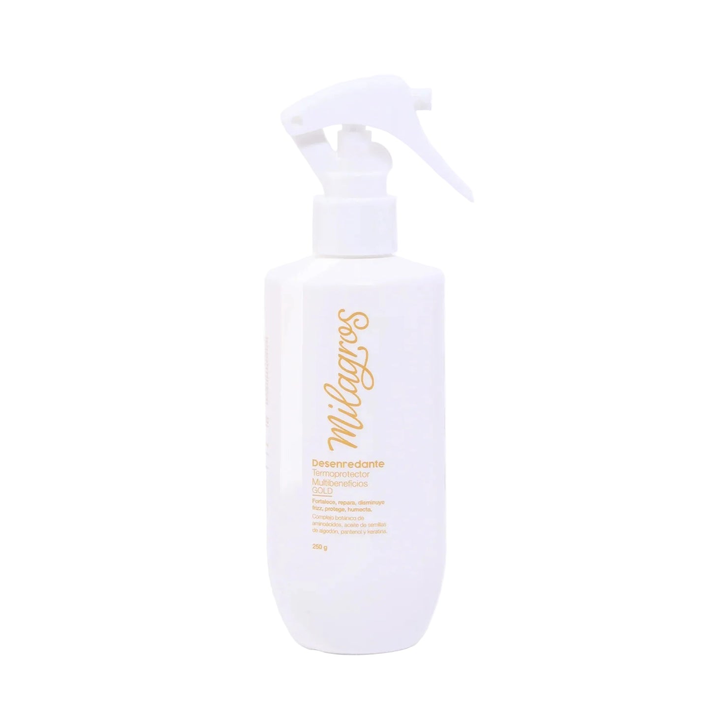 Desenredante Termoprotector Multibeneficios Gold Milagros X 250 mL