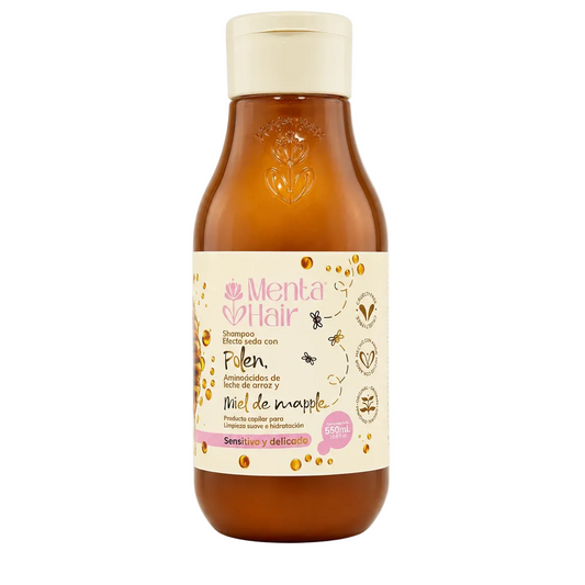 Shampoo Miel De Mapple Efecto Seda Menta Hair