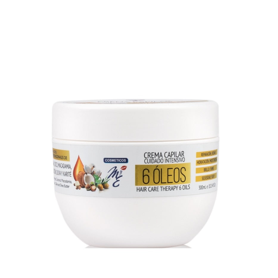 Crema Capilar 6 Óleos Cuidado Intensivo Mye X 300 mL