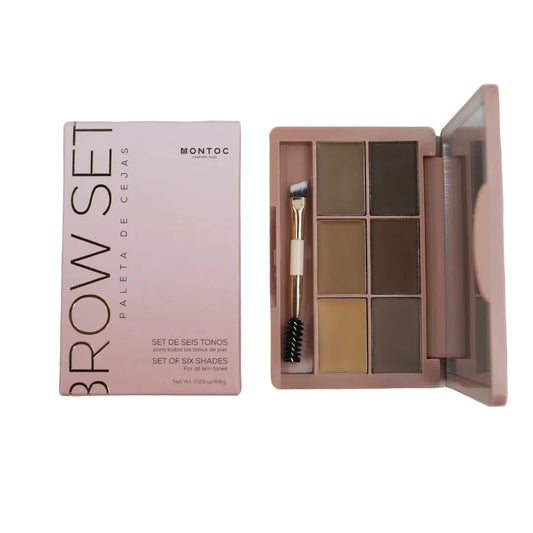 Paleta De Cejas Brow Set Montoc X 6 Tonos
