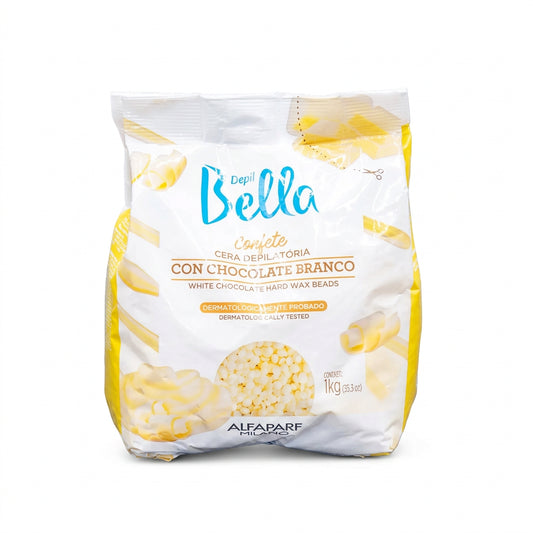Cera Depilatoria Confete Chocolate Blanco Depil Bella X 1000 Gr
