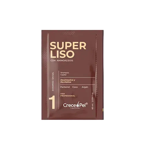 Shampoo Aminoácidos Super Liso # 1 Crecepel