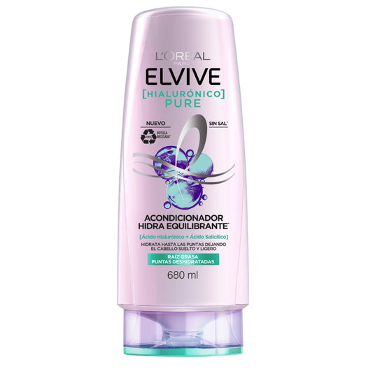 Acondicionador Hialuronico Pure Elvive Loreal Paris X 370 mL