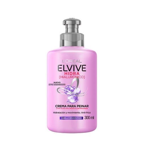 Crema Para Peinar Hidra Hialuronico Elvive Loreal Paris X 300 mL