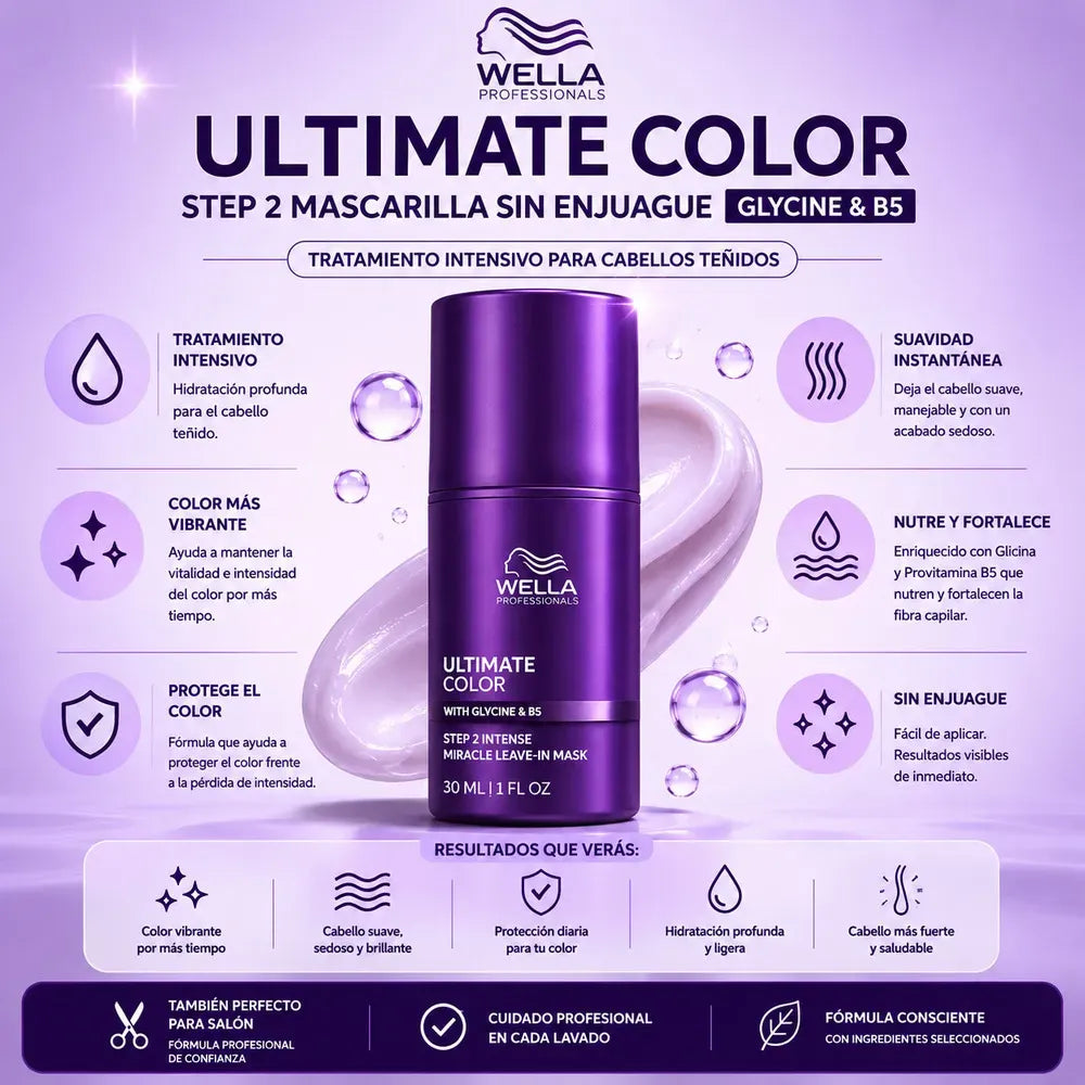Mascarilla Step 2 Intense Ultimate Color Wella Professionals X 30 mL