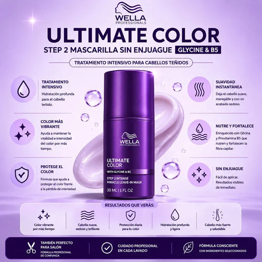 Mascarilla Step 2 Intense Ultimate Color Wella Professionals X 30 mL