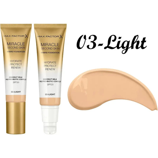 Base Miracle Second Skin MaxFactor X 30 mL