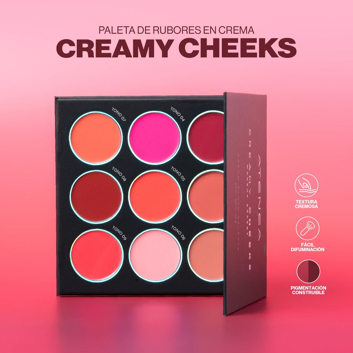 Paleta de Rubores Creamy Cheeks Atenea