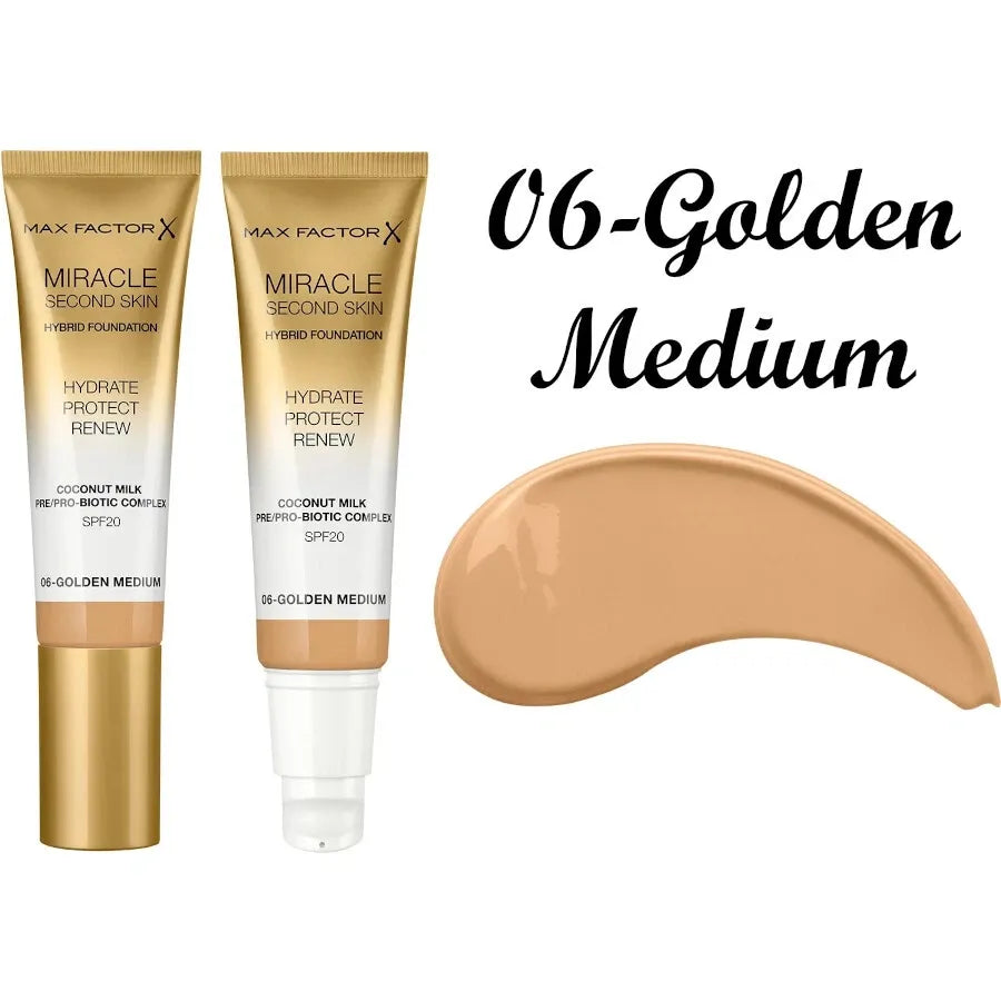 Base Miracle Second Skin MaxFactor X 30 mL